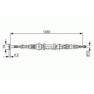 жило за ръчна спирачка BOSCH 1 987 477 375 