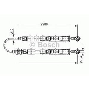 жило за ръчна спирачка BOSCH 1 987 477 381