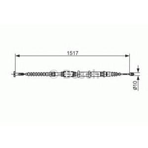 жило за ръчна спирачка BOSCH 1 987 477 382