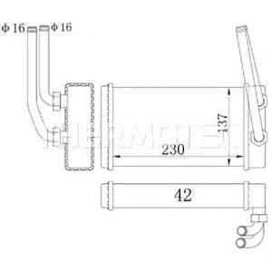 радиатор за парно THERMOTEC D6G009TT 