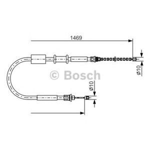 жило за ръчна спирачка BOSCH 1 987 477 383