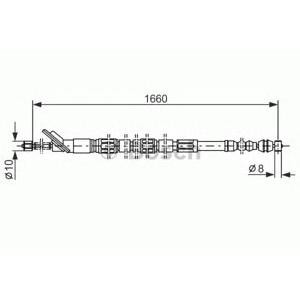 жило за ръчна спирачка BOSCH 1 987 477 411