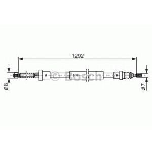 жило за ръчна спирачка BOSCH 1 987 477 427 