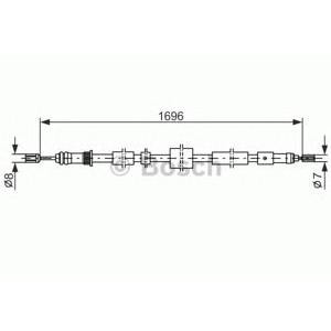жило за ръчна спирачка BOSCH 1 987 477 431