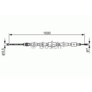 жило за ръчна спирачка BOSCH 1 987 477 434 