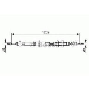 жило за ръчна спирачка BOSCH 1 987 477 439 