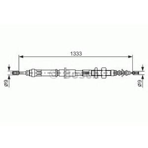 жило за ръчна спирачка BOSCH 1 987 477 440 