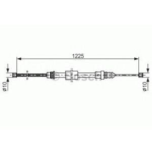 жило за ръчна спирачка BOSCH 1 987 477 461 