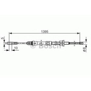 жило за ръчна спирачка BOSCH 1 987 477 485 