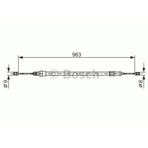 жило за ръчна спирачка BOSCH 1 987 477 489 