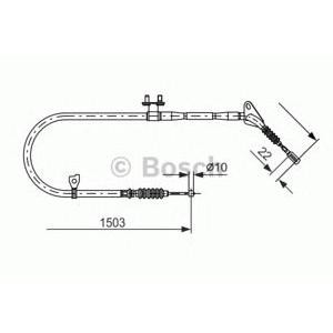 жило за ръчна спирачка BOSCH 1 987 477 493 