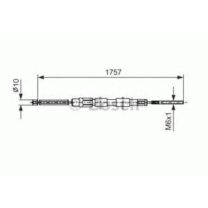 жило за ръчна спирачка BOSCH 1 987 477 523