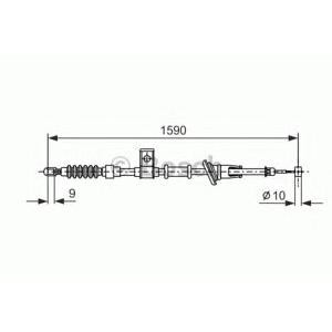 жило за ръчна спирачка BOSCH 1 987 477 530 