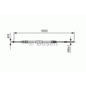 жило за ръчна спирачка BOSCH 1 987 477 532 