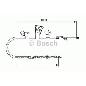 жило за ръчна спирачка BOSCH 1 987 477 549 