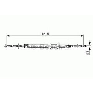 жило за ръчна спирачка BOSCH 1 987 477 550