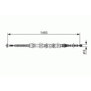 жило за ръчна спирачка BOSCH 1 987 477 551 