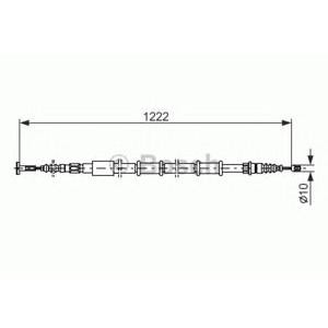 жило за ръчна спирачка BOSCH 1 987 477 555 