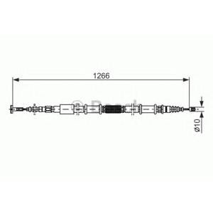 жило за ръчна спирачка BOSCH 1 987 477 556