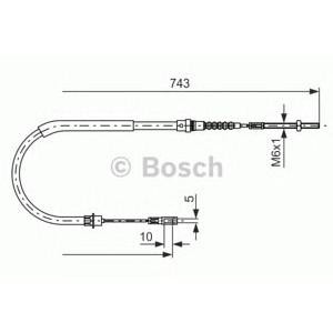 жило за ръчна спирачка BOSCH 1 987 477 566