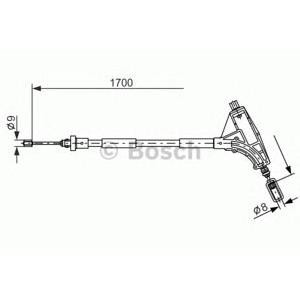 жило за ръчна спирачка BOSCH 1 987 477 575 