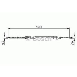 жило за ръчна спирачка BOSCH 1 987 477 580 