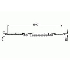 жило за ръчна спирачка BOSCH 1 987 477 581