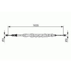 жило за ръчна спирачка BOSCH 1 987 477 582 