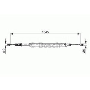 жило за ръчна спирачка BOSCH 1 987 477 583 