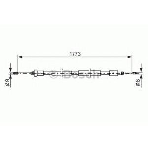 жило за ръчна спирачка BOSCH 1 987 477 590 