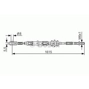 жило за ръчна спирачка BOSCH 1 987 477 617 