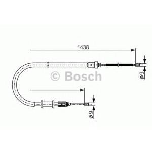 жило за ръчна спирачка BOSCH 1 987 477 634 