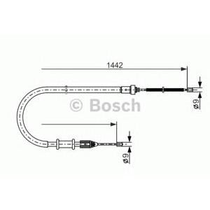 жило за ръчна спирачка BOSCH 1 987 477 635 