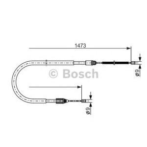 жило за ръчна спирачка BOSCH 1 987 477 636 