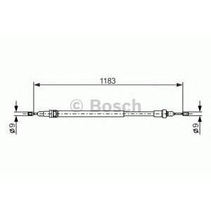 жило за ръчна спирачка BOSCH 1 987 477 638 