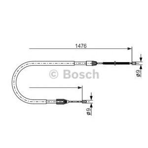 жило за ръчна спирачка BOSCH 1 987 477 639