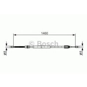 жило за ръчна спирачка BOSCH 1 987 477 646 