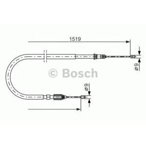 жило за ръчна спирачка BOSCH 1 987 477 654