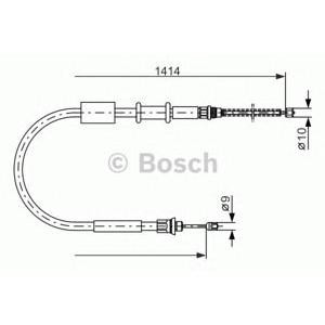жило за ръчна спирачка BOSCH 1 987 477 655