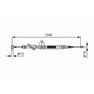 жило за ръчна спирачка BOSCH 1 987 477 657 