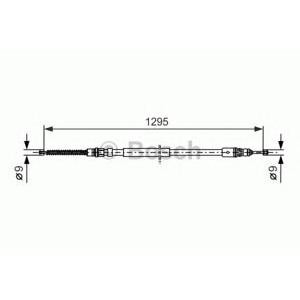 жило за ръчна спирачка BOSCH 1 987 477 664