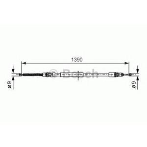 жило за ръчна спирачка BOSCH 1 987 477 666 