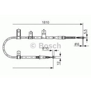 жило за ръчна спирачка BOSCH 1 987 477 672