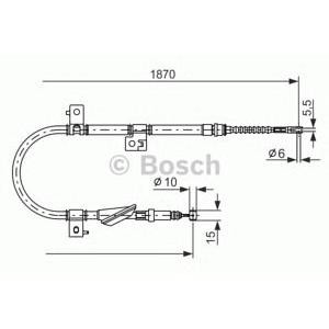 жило за ръчна спирачка BOSCH 1 987 477 673 