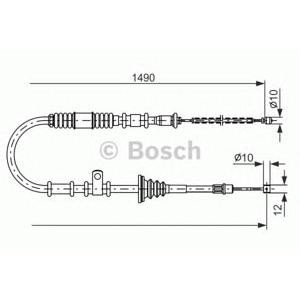 жило за ръчна спирачка BOSCH 1 987 477 675