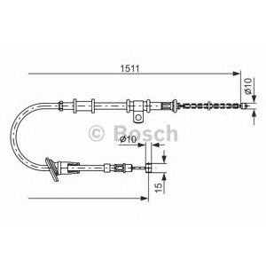 жило за ръчна спирачка BOSCH 1 987 477 676