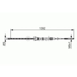 жило за ръчна спирачка BOSCH 1 987 477 680 