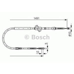 жило за ръчна спирачка BOSCH 1 987 477 687 