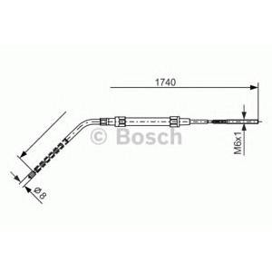 жило за ръчна спирачка BOSCH 1 987 477 689 