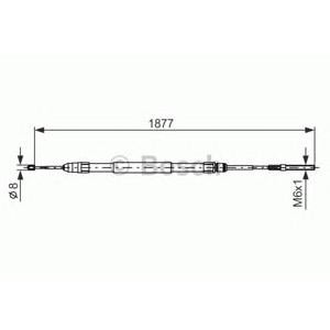 жило за ръчна спирачка BOSCH 1 987 477 694